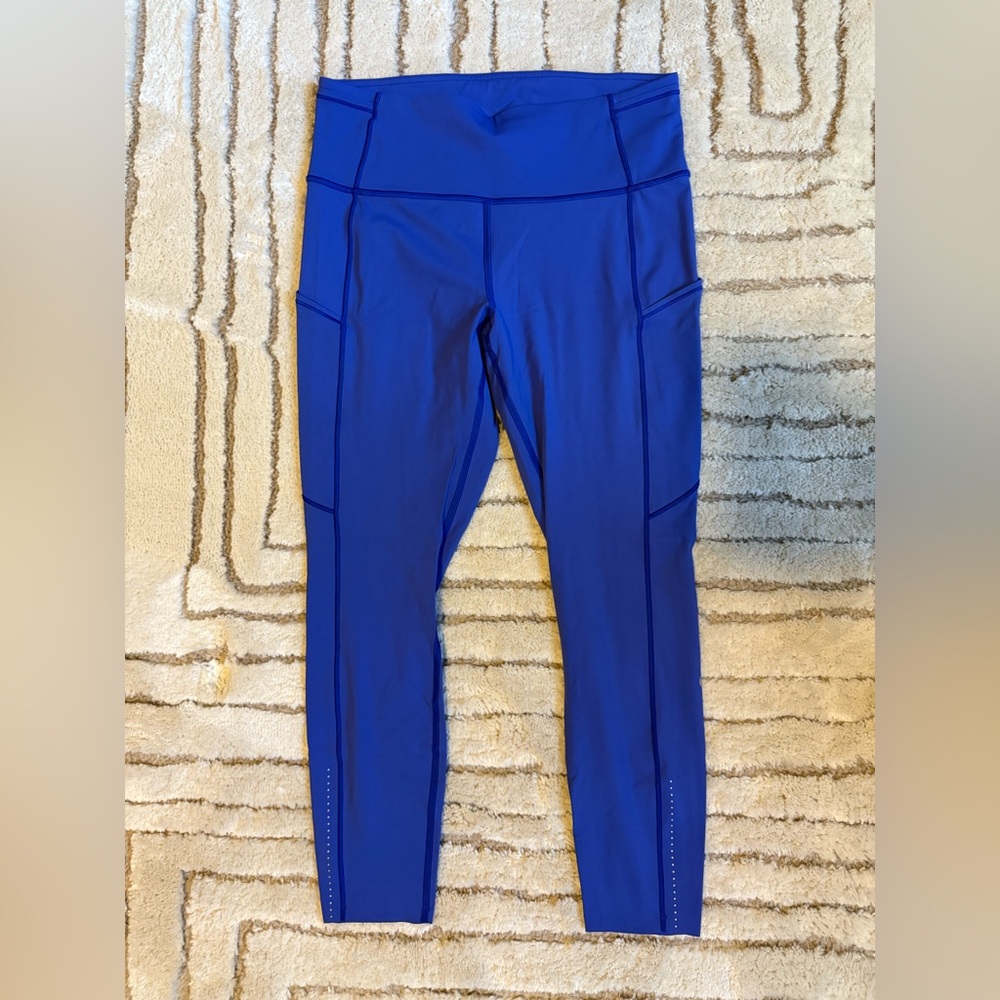 Lululemon Fast & Free Tight II Blazer Blue *Lightly Worn*